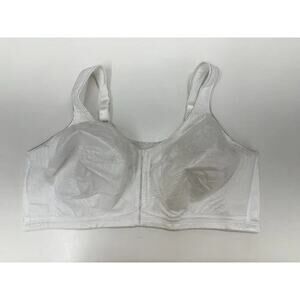 Playtex 18 Hour Womens Bra Size 46DD White Front Clasp WPosture Boost E525